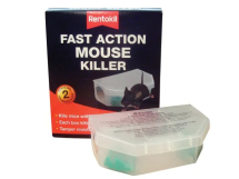 Rentokil 2pc Fast Action Mouse Killer Bait Box